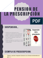 Suspension de La Prescripcion