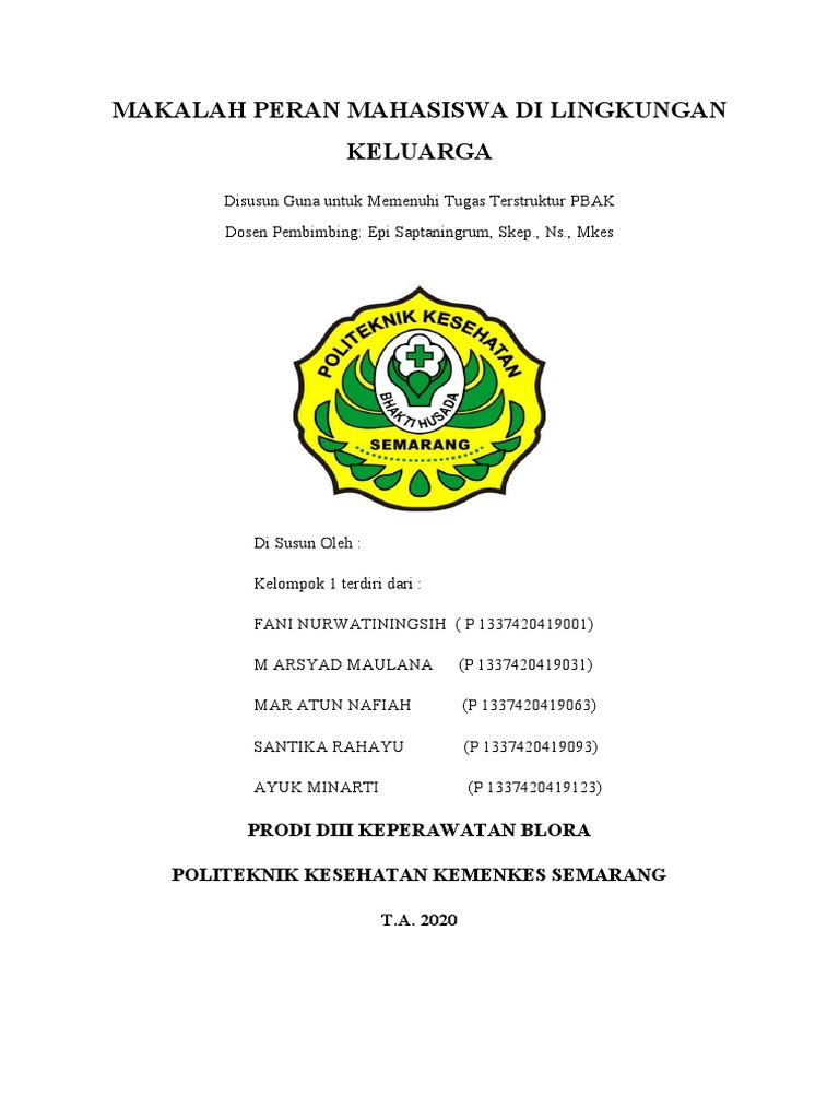 Makalah PBAK Kelompok 1 | PDF
