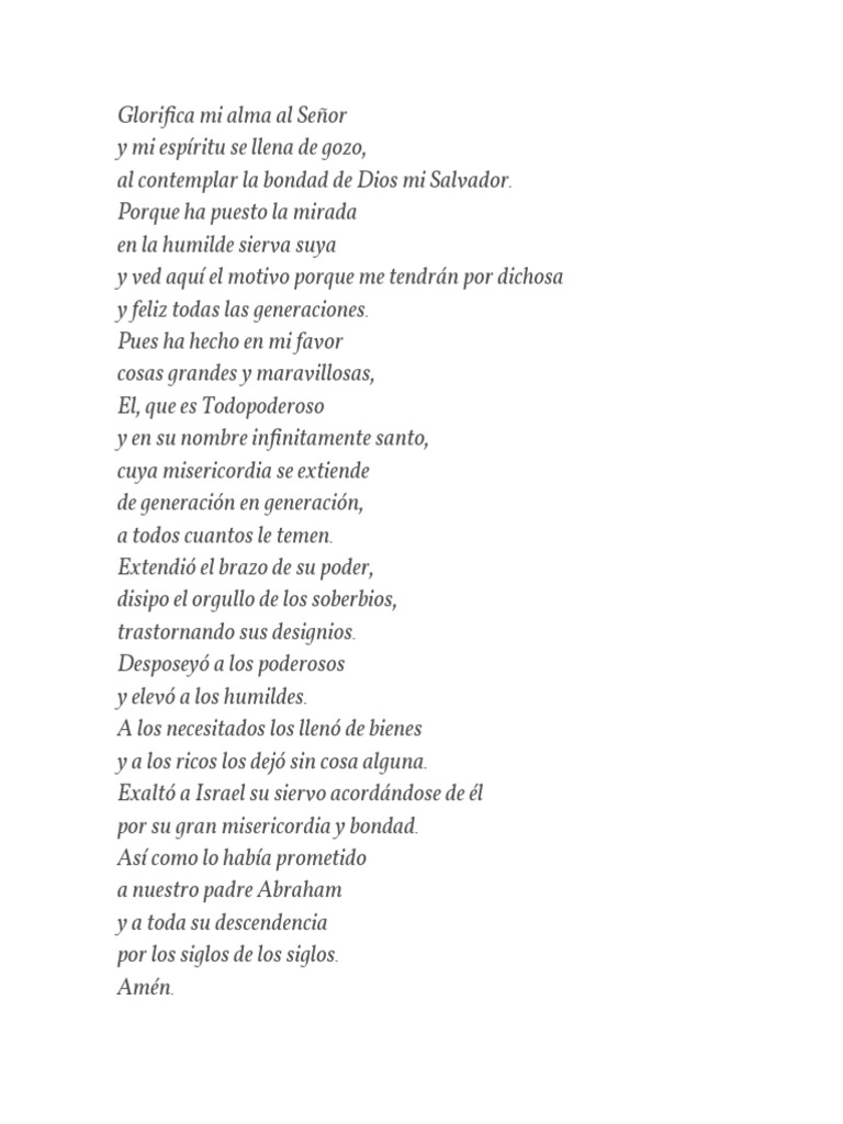 Glorifica Mi Alma Al Señor PDF