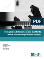 Immigration Enforcement Mental Health Latino Students