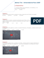 Test de Aptitud Académico TAA - UDEP 2018