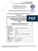 Calidad de Servicios de Ti-A