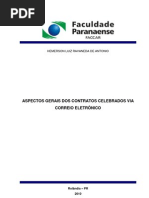 Aspectos Gerais dos contratos celebrados por correio eletrônico