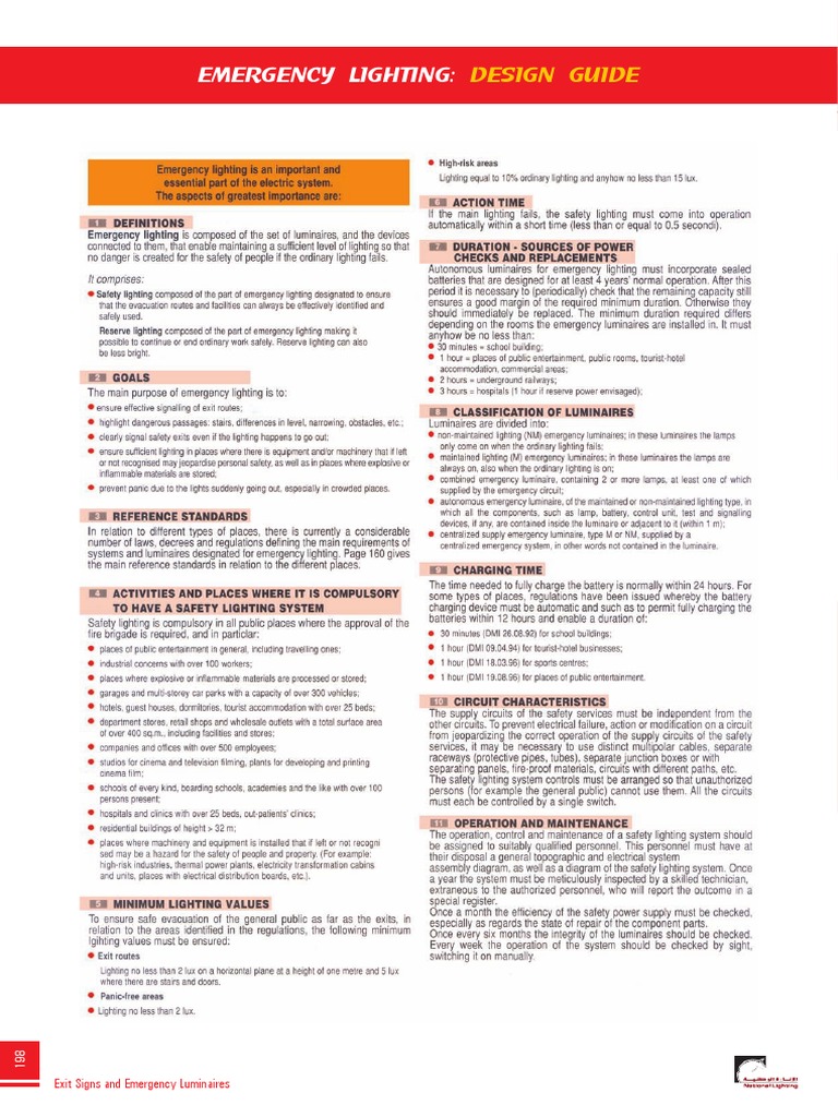 Emergency Lighting Guide PDF PDF Lighting Safety