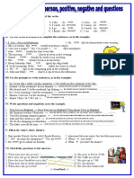 Present Simple 3rd Person Positive Negative and Questions