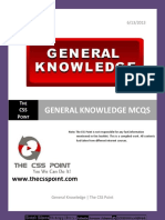 General Knowledge MCQS With Answers PDF