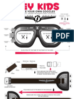 Make Your Own Goggles: Cut On Dotted Line Cut On Dotted Line