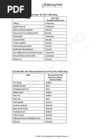 Q1) Identify The Data Type For The Following