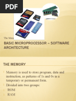 Basic Microprocessor - Software Architecture: The Memory