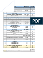 Section Dimensions Quantity Tandoor Section