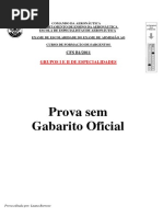 Prova sem Gabarito EEAR - CFS (B1) - 2011