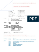 Summer Internship Guidelines For Documentation