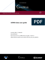 UERRA Data User Guide: Copernicus Climate Change Service