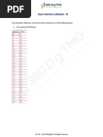 Basic Statistics (Module - 3)