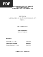 Relatório 1 - Teor de Umidade