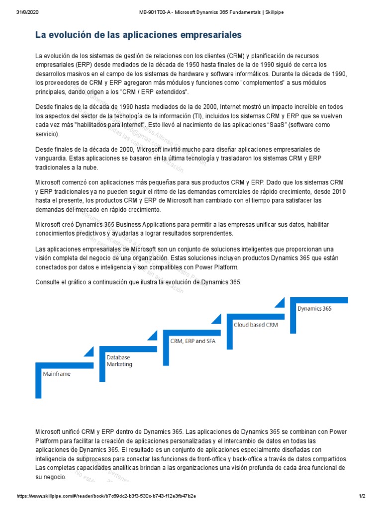 Aplicaciones Dynamics 365 Fundamentals PDF | PDF | Planificación de ...