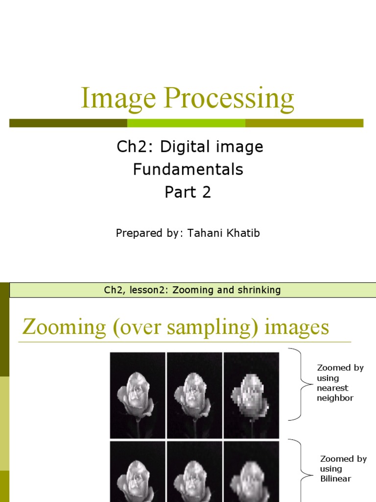 Image Processing-Ch2 Part 2 | PDF | Algorithms | Digital Signal Processing