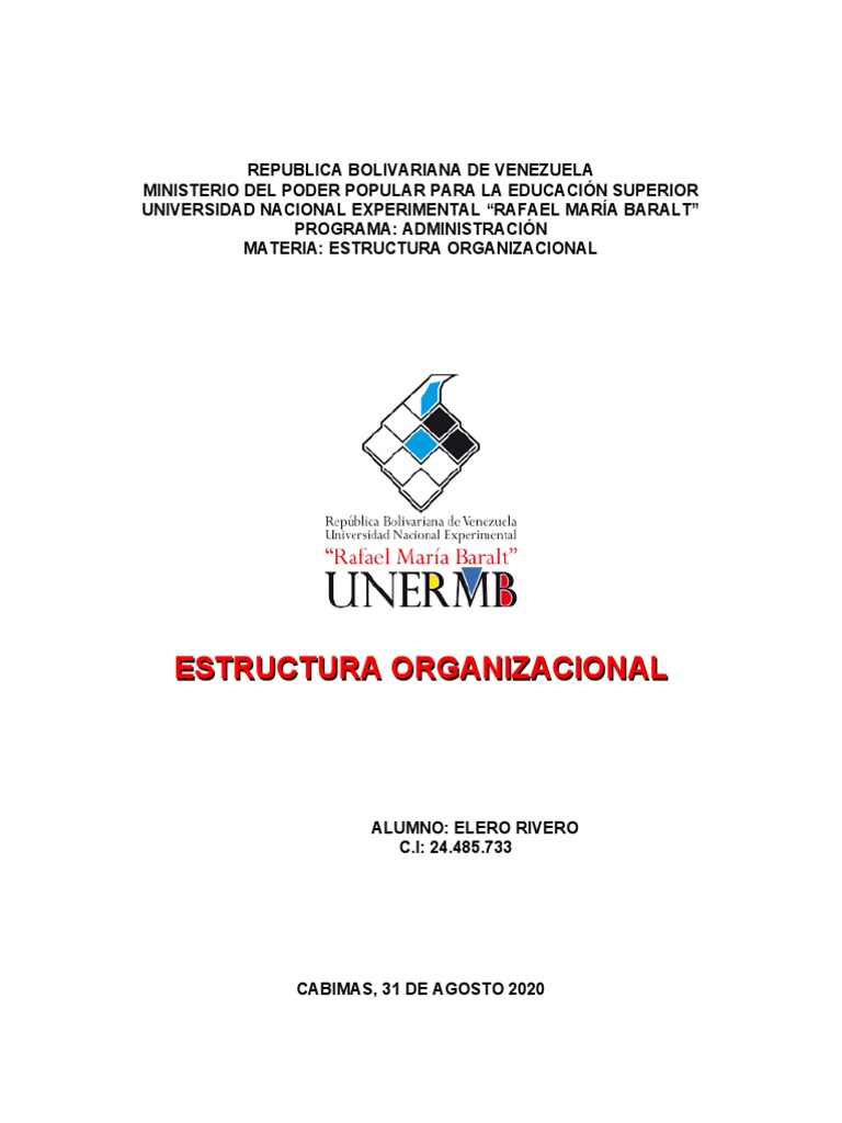 Estructura Organizacional y Diseño | PDF | Toma de decisiones | Burocracia