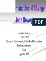 John DeweyEd and Social Change by Jen Dainels PDF