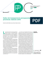 DPP 217 Indice de Transparencia Presupuestaria