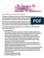 Tipos de Equipos de Almacenamiento Y Chimeneas