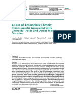 A Case of Eosinophilic Chronic Rhinosinusitis Associated With Choroidal Folds and Ocular Motility Disorder