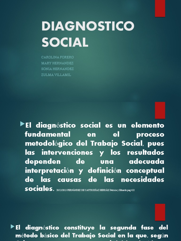 Diagnostico Social 1 | PDF | Trabajo Social | Hipótesis