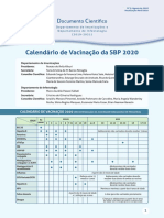 Calendário Vacinação SBP 2020