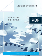 Tax Rates 2019/20: Precise. Proven. Performance