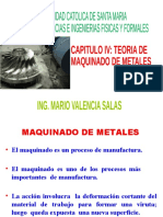 CAPITULO IV TEORIA DE MAQUINADO DE METALES  PROCESOS DE MANUFACTURA I.pptx
