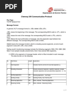 Chemray 240&120 Communication Protocol (HL7)