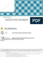 Effective Search (Presentation)