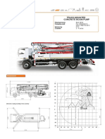 Truck-Mounted Concrete Boom Pump Dimensions and Specifications