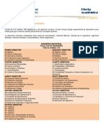 Plan de Estudios (Sistema Escolarizado) : Aplicada, Ciencias Sociales y Humanidades y Otras Asignaturas