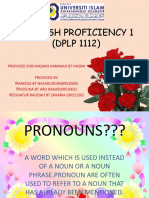 English Proficiency 1 (Pronouns)