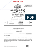 Kerala Gazette Covid 19
