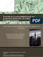 El Desafío de La Sustentabilidad Desde Una Perspectiva Del Derecho A La Ciudad. El Caso de La Ciudad de México