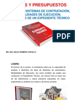 Costos, presupuestos y expedientes técnicos