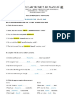 Task #1 REFLEXIBE PRONOUNS 