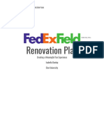 Running Head: Fedex Field Renovation Plan