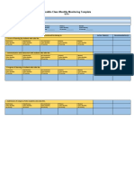 Flexible Class Monthly Monitoring Template