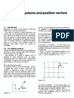 Co-ordinate systems and position vectors