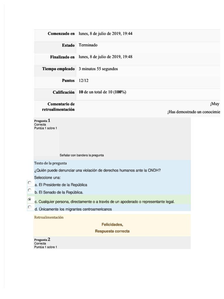 PDF Examen Modulo 5 Basico Derechos Humanos DL - PDF | PDF | Esfera ...