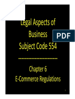 Legal Aspects of Business Subject Code 554 J