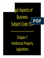Legal Aspects of Legal Aspects of Bi Business SBJ Cd554 Subject Code 554