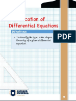 Classifying differential equations by type, order, degree and linearity
