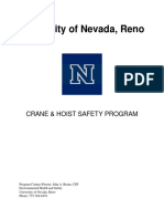 Crane Safety Program at University of Nevada
