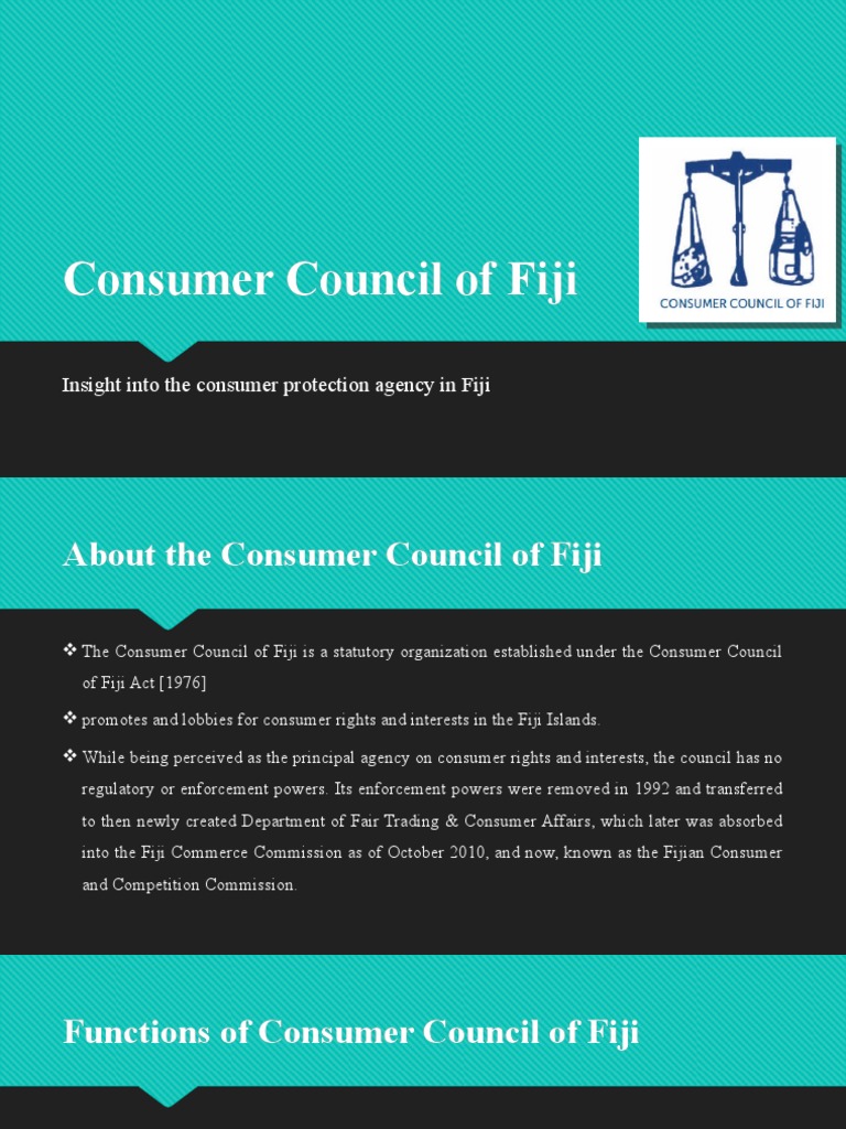 Consumer Council of Fiji Overview | PDF | Consumer Protection | Public ...