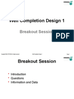 Well Completion Design 1: Breakout Session