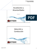 Diseño de acueductos y alcantarillados: Aducción y conducción